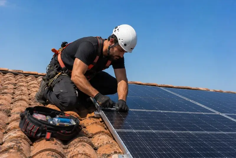 Maintenance et monitoring de panneaux solaires à la Chapelle-Heulin
