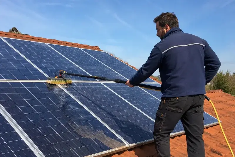 Nettoyage et entretien de panneaux solaires à la Chapelle-Heulin