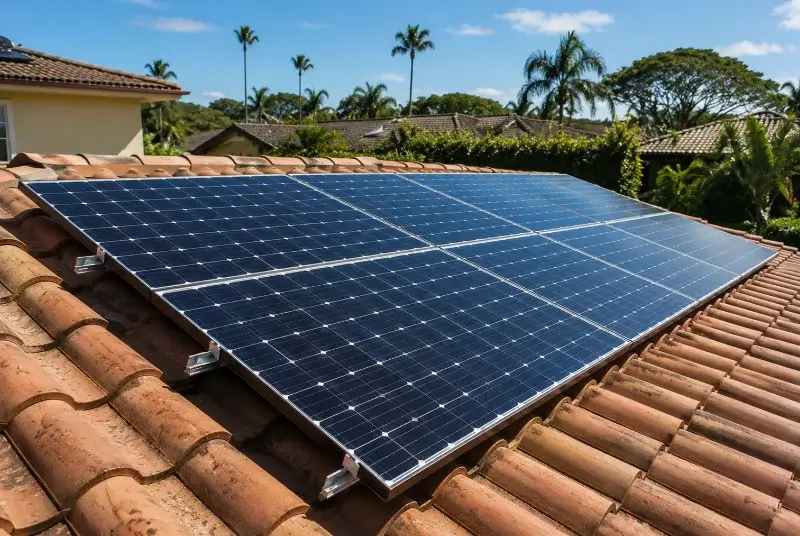Installation de panneaux solaires à la Chapelle-Heulin